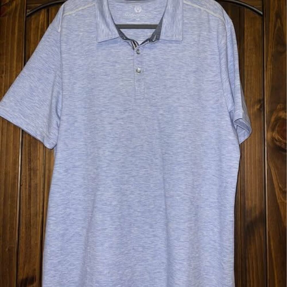 Large Men’s Magaschoni Polo Shirt Blue